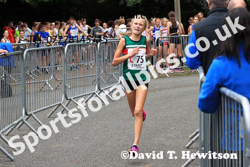 Girls under-13s 2023 Northern 6 and 4 Stage Relays and Youngsters, Birkenhead Park, Wirral.  Photo: David T. Hewitson/Sports for All Pics